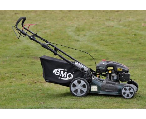 Wolf 5.5 HP Engine, two blade Lawn Racer Mower. Please note that the key and the battery are missing. From a local deceased e