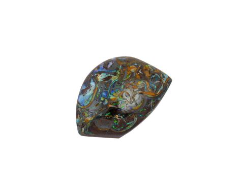 Boulder Opal von 7,2 g ca. 25 x 19 x 8,6 mm, sehr guter Zustand. Alle Steine ohne detaillierte gemmologische Prüfung! (12)| B