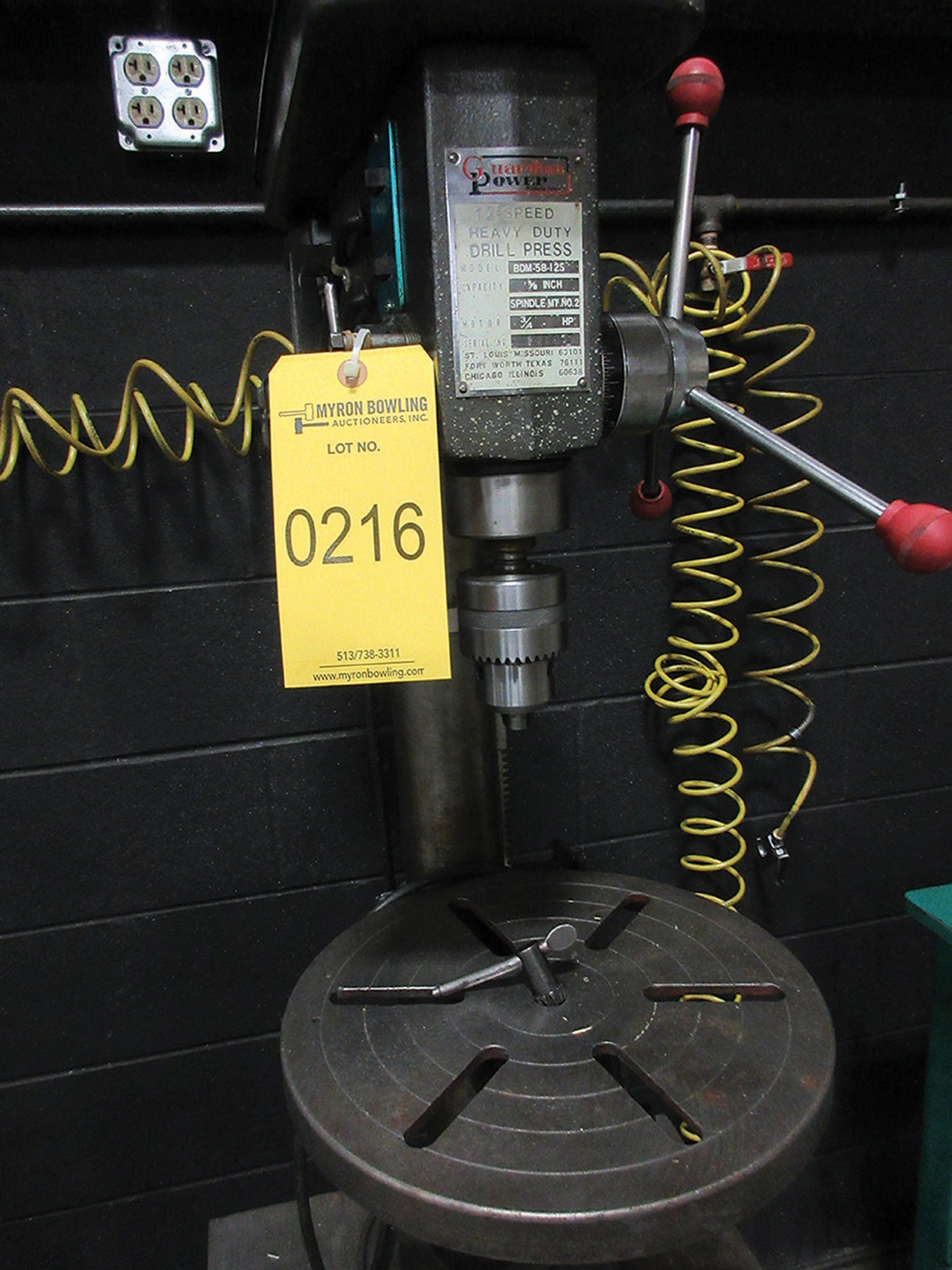 GUARDIAN POWER 12SPEED HD DRILL PRESS; MODEL BDM5812S, 5/8