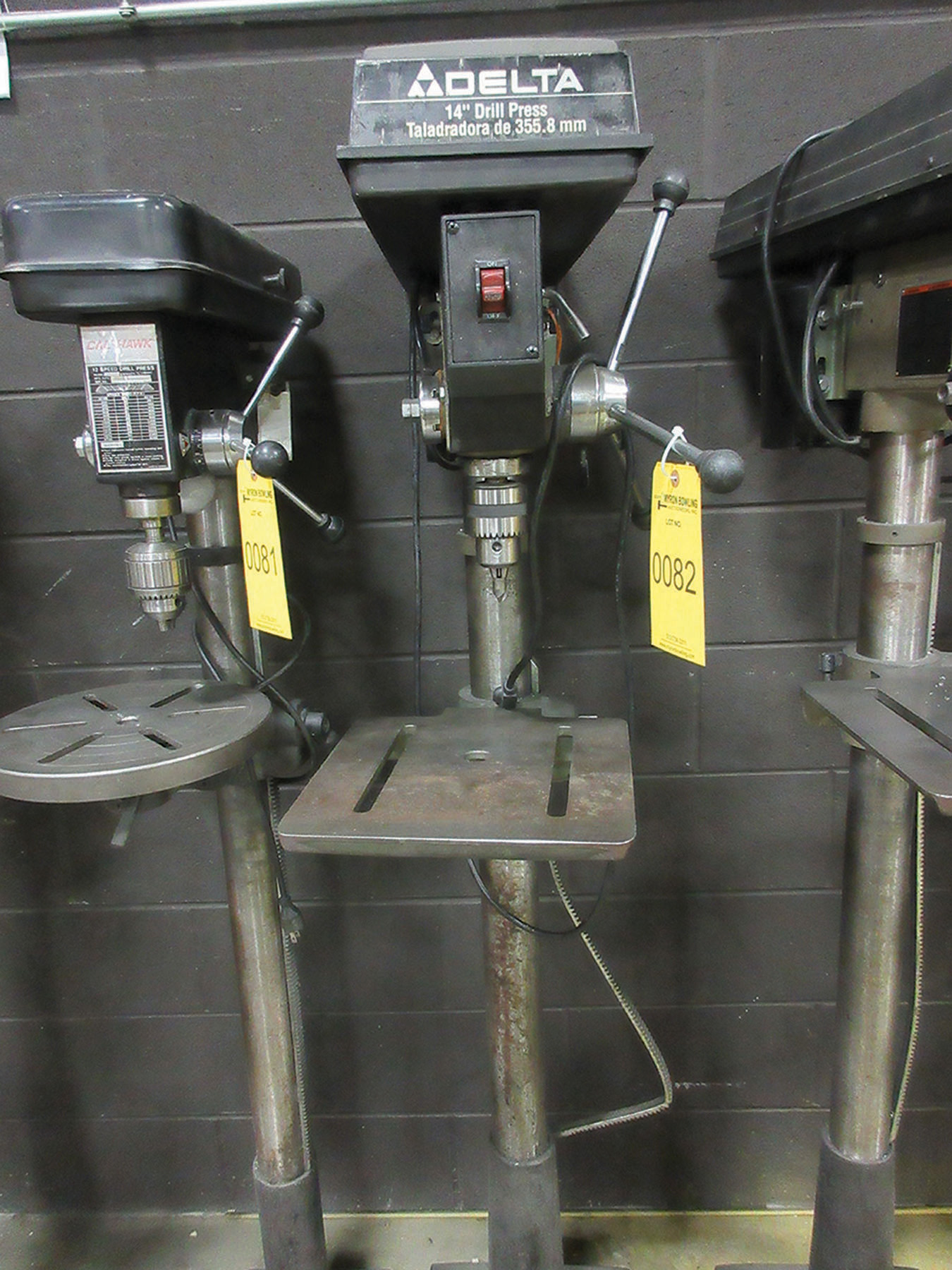 DELTA 14'' DRILL PRESS; MODEL 14070, S/N 9917