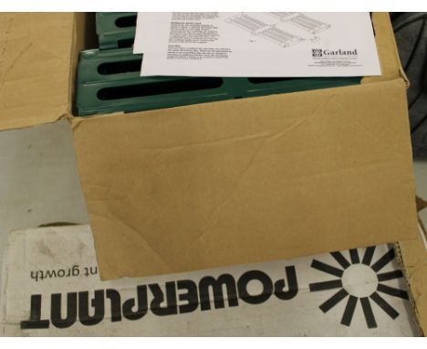 2 boxes of roll out garden track: together with a plant lighting system. 