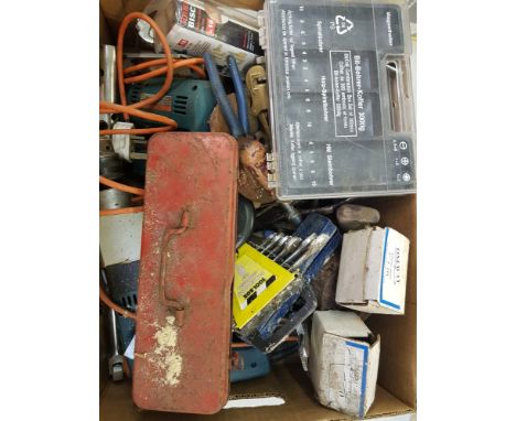 Black &amp; Decker drill and jigsaw: together with assorted hand tools and accessories. 