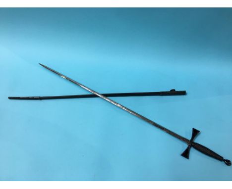 A ceremonial sword blade, signed Wilkinson London