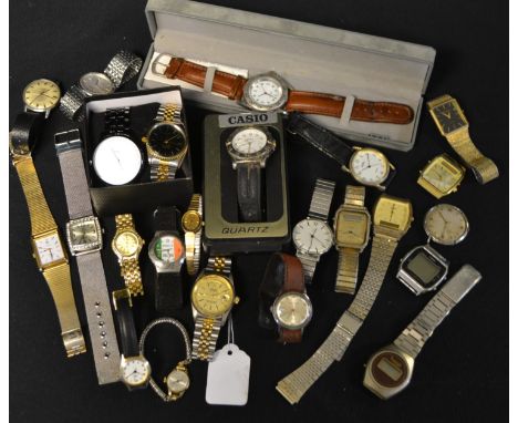 A quantity of vintage and other wristwatches, including Ingersoll, Timex, Avia, Casio, Sekonda, etc