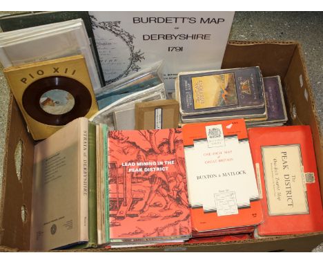 Books and Cartography - Local Interest - early 20th century and later Ordnance Survey maps; lead mining publications, various