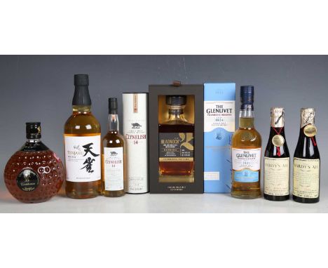 Bladnoch Lowland Single Malt Scotch Whisky, boxed (1), The Glenlivet Founder's Reserve Single Malt Scotch Whisky, boxed (35cl