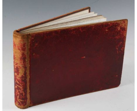 A late Victorian red leather bound game book/ledger, possibly relating to the Dundreggan Estate in Scotland, with comprehensi