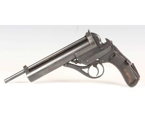 A rare Westley Richards .177 'Highest Possible' air pistol, serial number 901, with rifled sighted barrel, barrel length 24.5