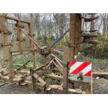 Pig tine Cultivator, 6m wide, hydraulic folding, side light. Stored near East Bergholt, Colchester.