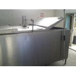 Dari-kool 3000L Milk Bulk tank with fridge unit attached. Stored near Kirstead, Norfolk.