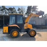 JCB 2CX 4 wheel steer comes with road compressor on the back, euro hitch on loader, 3rd service,