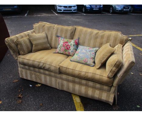 A two seater Knoll sofa with loose cushions 