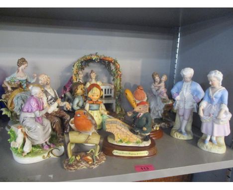 Mixed figures and models to include Leonardo, Hummel, Capodimonte and others 