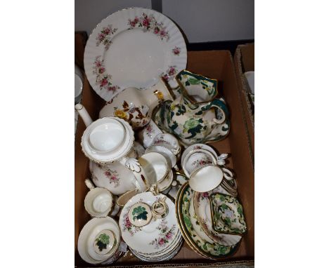 Ceramics - a Royal Albert Lavendar Rose pattern coffee set, comprising coffee pot, seven coffee cups, elevens saucers, two su