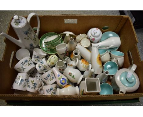 Ceramics - a Poole pottery six setting coffee set;  another Tuscan china;  Radford cruet set etc qty
