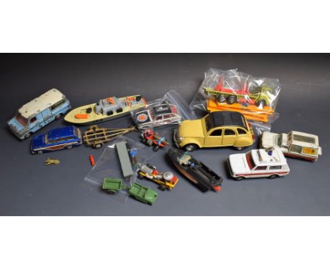 Toys - model cars, Corgi Junior Whizzwheels Tom and Jerry, Tom's Go-cat, Jerry's Banger, unboxed; a Dinky Motor Patrol Boat; 