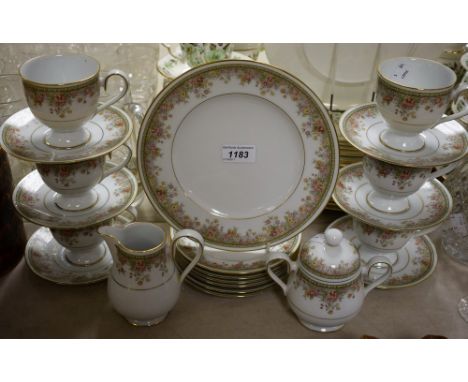 A Noritake Ireland pattern six setting tea service