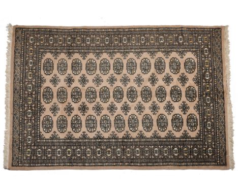 To include two Bokhara style rugs and a caucasian prayer mat.220cm x 126cm; 197cm x 130cm; 132cm x 88cmQty: 3Wear commensurat