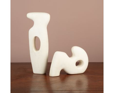 In the mid-20th century British manner, of resin.First 45cm high; second 22cm highQty: 2Notable surface dirt throughout, some