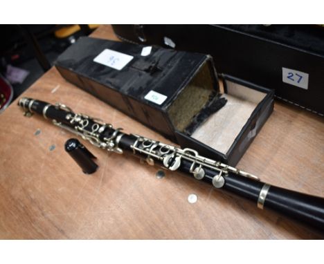 A vintage Hawkes and Son clarinet