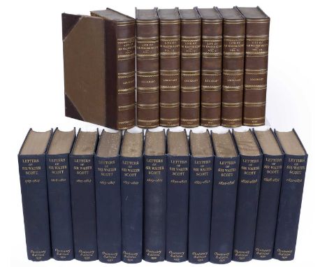 Lockhart, (J.G.) 'Memoirs of the Life of Sir Walter Scott, Bart'. 7 vols with frontispiece engraved portrait after Raeburn, 1