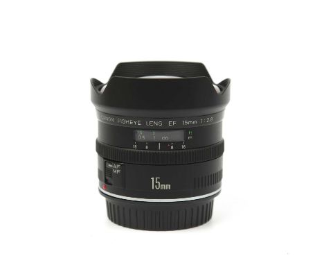 A Canon EF 15mm f/2.8 Fisheye LensGood no scratches. No box