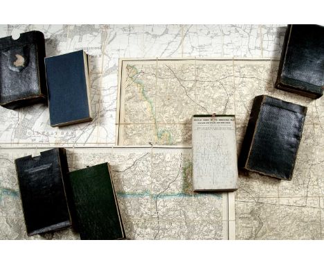 Ordnance Maps of England sold by Letts, Son &amp; Steer. 8 Royal Exchange (London). A set of 16 folding maps in 4 slip cases 