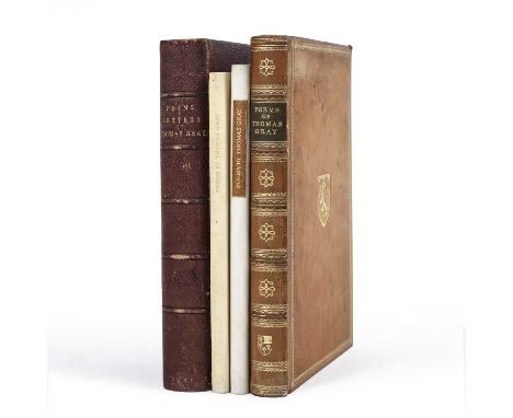 Gray, (Thomas) 'Poems'. Eton College Press, 1894 with portrait frontispiece, presentation inscription dated 1898. Full gilt t