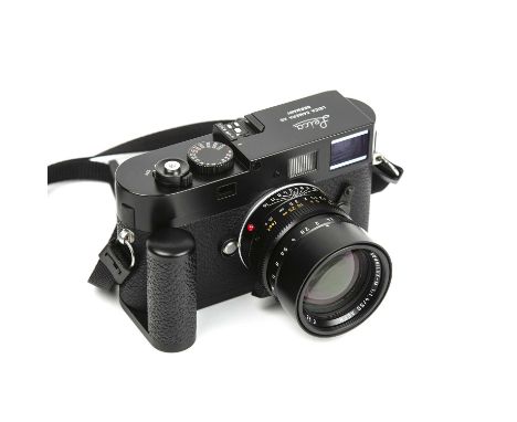 A Leica Rangefinder M9-P digital camera Serial Number 4420323 with a Summilux-M f/1.4/50 ASPH lens 4177573Condition good. No 