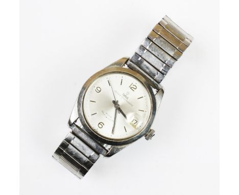 A Rolex Tudor Prince Oysterdate steel wristwatch, the round pearlescent dial with Arabic and baton markers, date window to th