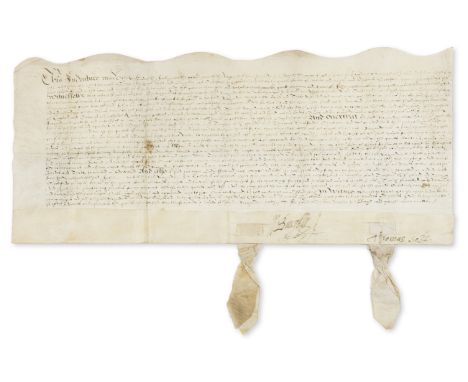 Cecil (William, first Baron Burghley, royal minister, Lord Treasurer and member of the Court of Wards, 1520/21-98) Indenture 