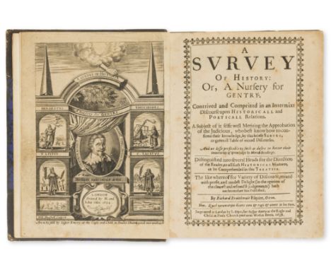 Brathwait (Richard) A Survey of History: Or, a Nursery for Gentry, second edition, fine engraved additional title by William 