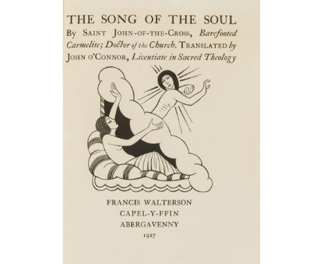 Gill (Eric).- Saint John-of-the-Cross, Barefooted Carmelite. The Song of the Soul, translated by John O'Connor, number 8 of 1