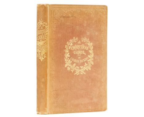 Dickens (Charles) A Christmas Carol, first edition, first issue, second state with "Stave I" heading, title page printed in r