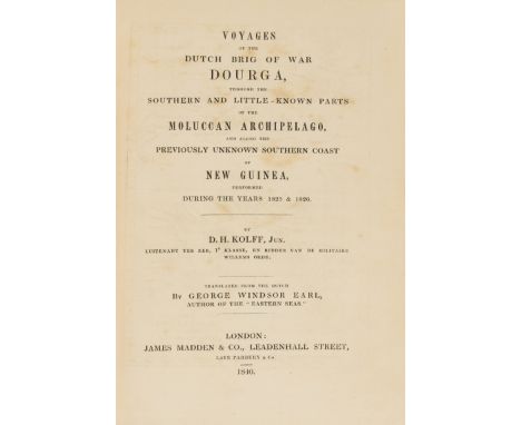 Oceania.- Kolff (Dirk Hendrik) Voyages of the Dutch Brig of War Dourga, through the southern and little-known parts of the Mo