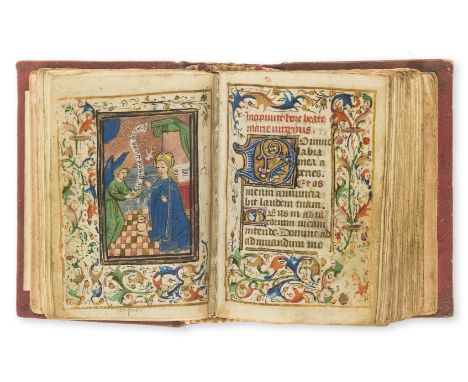 Book of Hours.- Hours of the Virgin [Use of Rome] in Latin, preceded by a Calendar, Hours of the Cross and of the Holy Ghost,