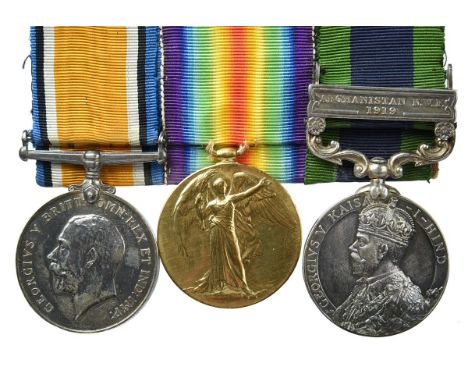 Three medals to Lieutenant Frank Cyril Dominy, Indian Army, formerly 18th London Regiment (Royal Irish Rifles)and Machine Gun