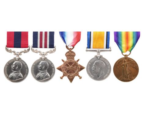 The D.C.M. and M.M. group of five medals to Corporal Wilfred 'Jimmy' Hands, 1/18 Battalion London Regiment (London Irish Rifl