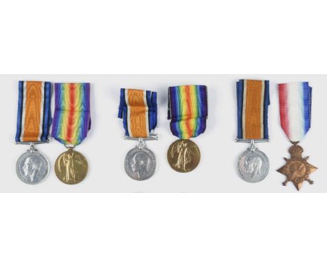 18th Hussars and Dorset Yeomanry: a small collection of First World War campaign medals, comprising: a pair, British War Meda