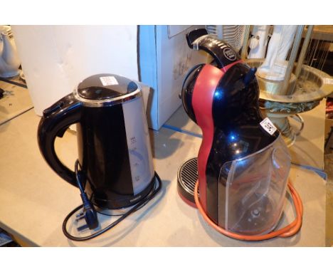 Tower electric kettle and a Dolce Gusto coffee maker  CONDITION REPORT: All electrical items in this lot have been PAT tested