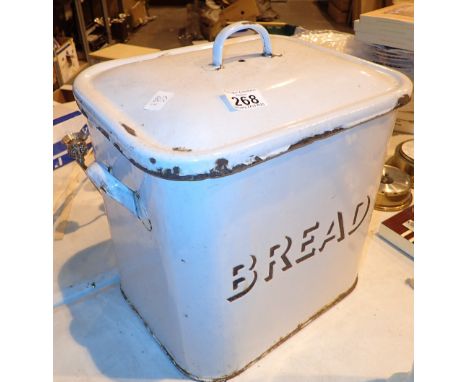 Enamel bread bin 