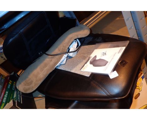 Electric Shiatsu massaging cushion by Home Medics  CONDITION REPORT: All electrical items in this lot have been PAT tested fo