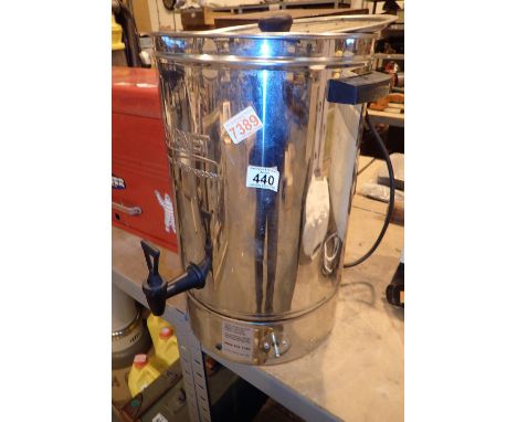 Cygnet stainless steel water boiler  CONDITION REPORT: All electrical items in this lot have been PAT tested for safety and h