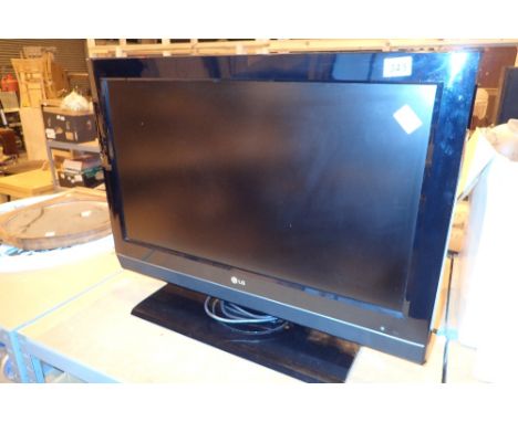 32" LG TV with remote  CONDITION REPORT: All electrical items in this lot have been PAT tested for safety and have passed. Th