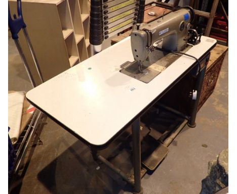Mitsubishi CB120 industrial sewing machine  CONDITION REPORT: All electrical items in this lot have been PAT tested for safet