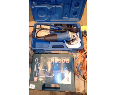 Makita angle grinder cutter Bosch 500w drill  CONDITION REPORT: All electrical items in this lot have been PAT tested for saf
