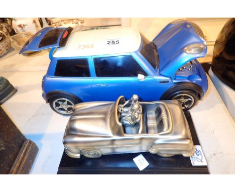 Radio in the form of a mini car with a model Buick ornament 