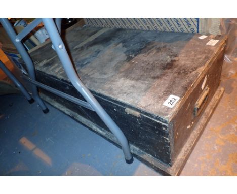 Antique wooden joiners tool chest 