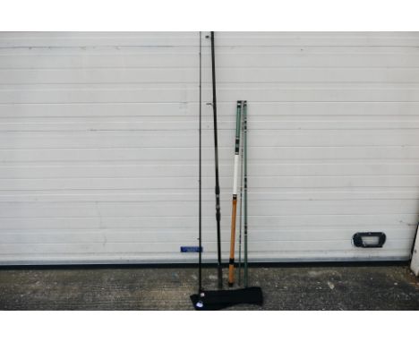 Daiwa, Milbro - 2 x 12 foot Daiwa and Milbro angling/fishing rods. Daiwa model comes with Daiwa carry bag. (This does not con