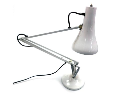 An Anglepoise white table or desk lamp, model 90.&nbsp;&nbsp;Buyer Note: WARNING! This lot contains untested or unsafe electr